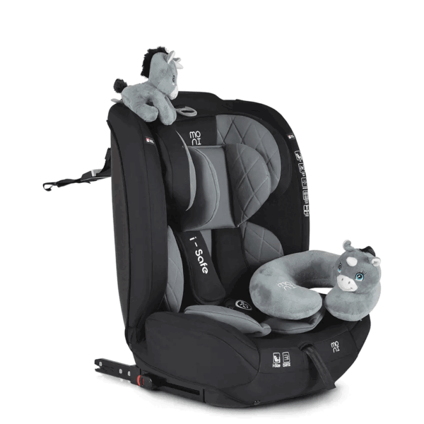 Cangaroo Auto sedište Isafe isofix + igračka - sivo