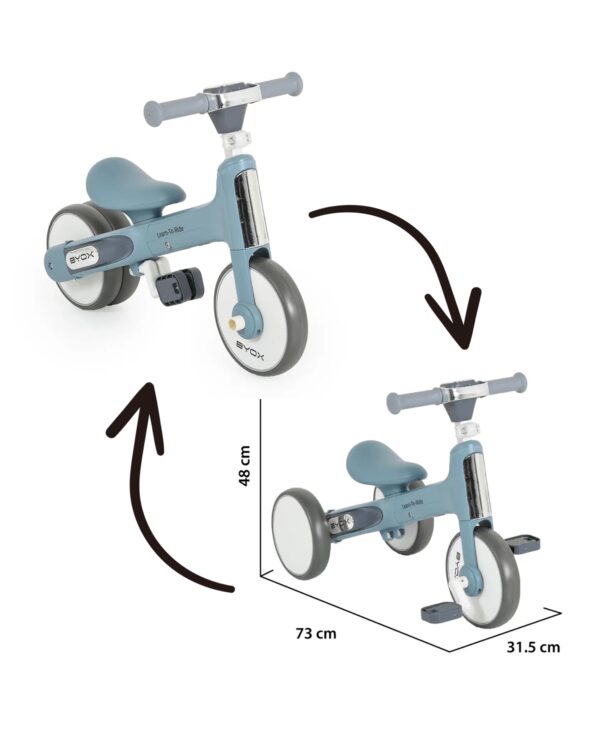 Balans bicikl/tricikl 2u1 learn to ride - plavi