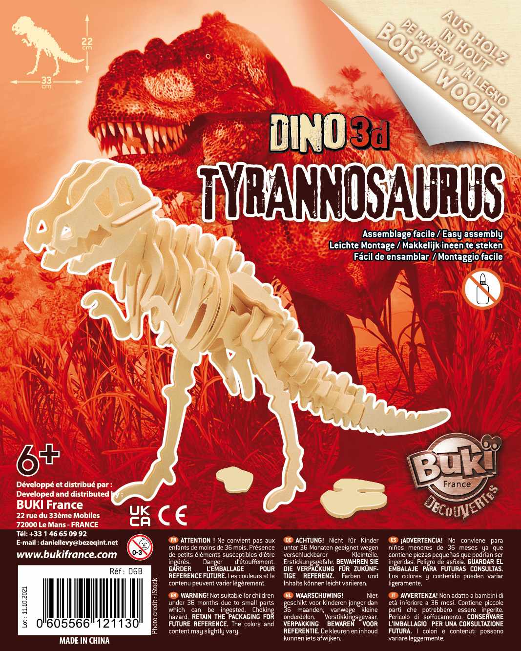 Dino 3D - sklopi dinosaurusa (BA-121130)
