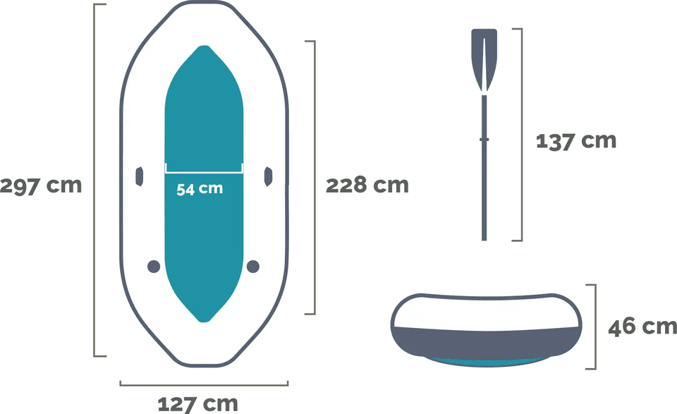 68373 Intex camac na naduvavanje Mariner 3 - Слика 2