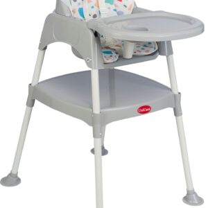 UniCare 2u1 višenamenska hranilica – hranilica, sto i stolica - siva