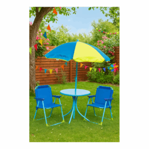 Dečija garnitura - sto, dve stolice i suncobran (ED-15-572000)