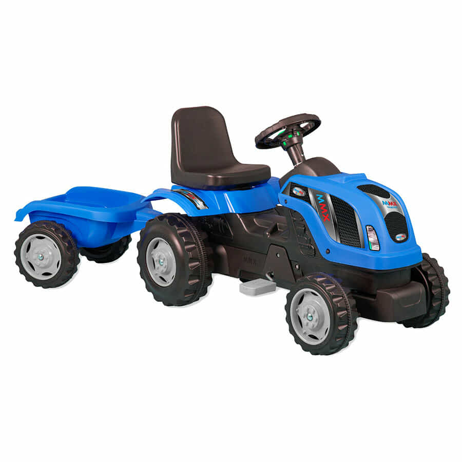 Traktor sa prikolicom na akumulator MMX - plava