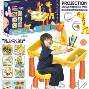 Multifunkcionalni sto sa stolicom i projektorom žirafa