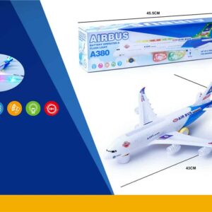 Avion airbus A380 sa zvukom i svetlo (LL-915604)