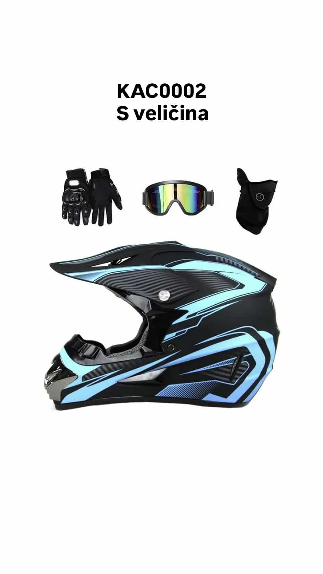 Moto kaciga s veličina plava