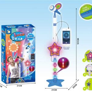 Mikrofon sa svetlom i mp3 ulazom za karaoke muziku (LL-588121)