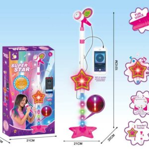 Mikrofon sa svetlom i mp3 ulazom za karaoke muziku (LL-794727)