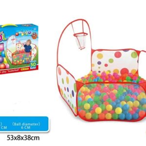 Bazen sa košem i lopticama - ogradica sa košem i lopticama