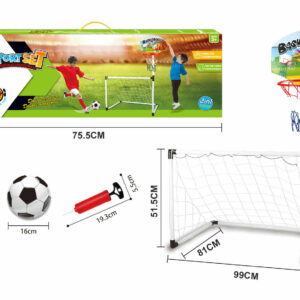 Koš i gol 2u1 +2 lopte i pumpa