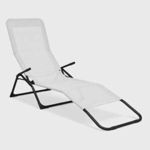 Baštenska ležaljka - baštenska stolica - progarden 007 - bela