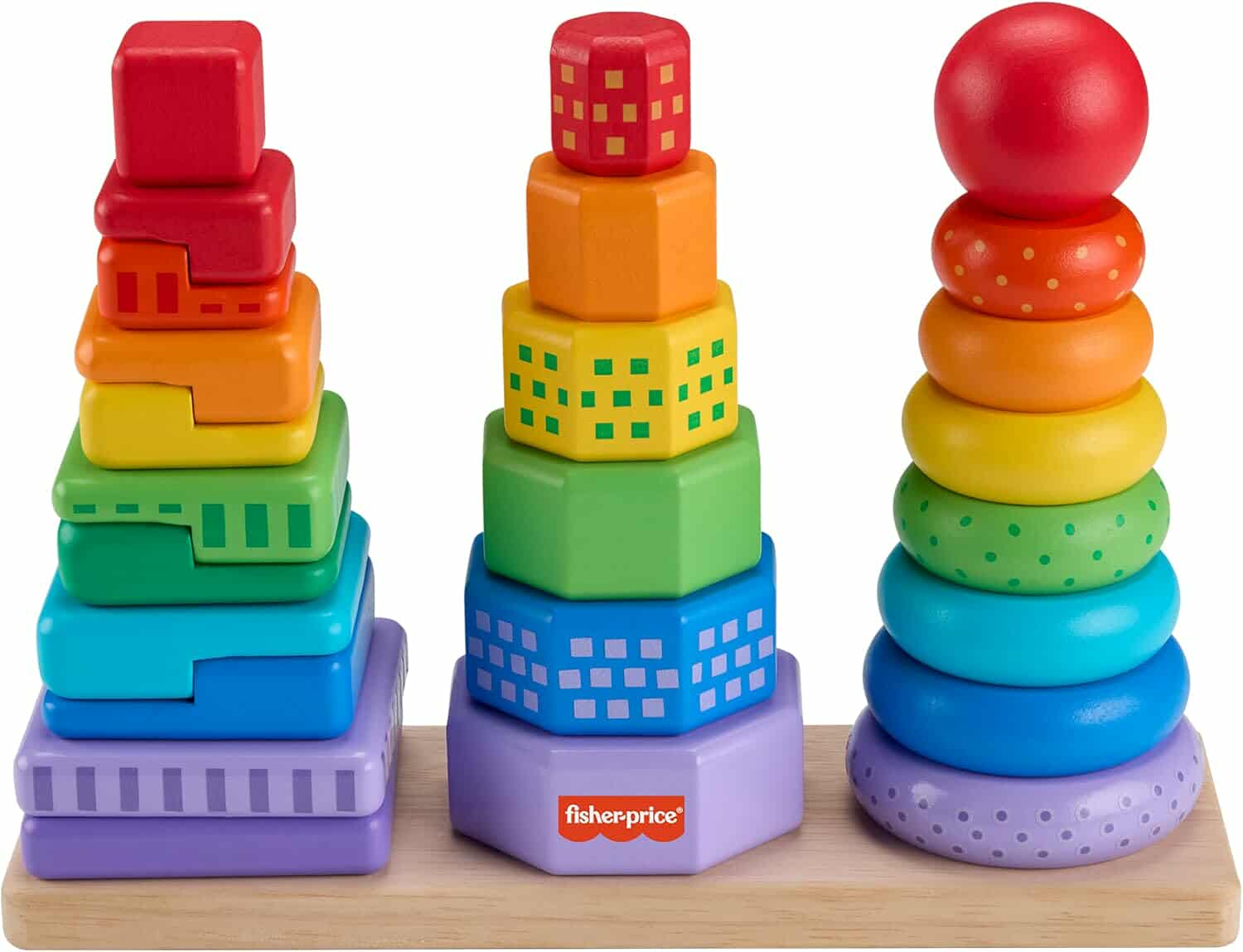 Fisher Price drvena igračka za slaganje i sortiranje oblika (CT-238217) - Слика 5