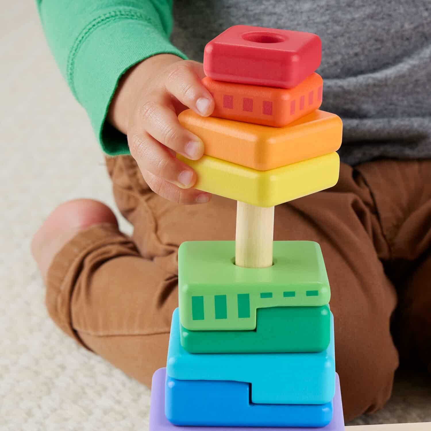 Fisher Price drvena igračka za slaganje i sortiranje oblika (CT-238217) - Слика 4