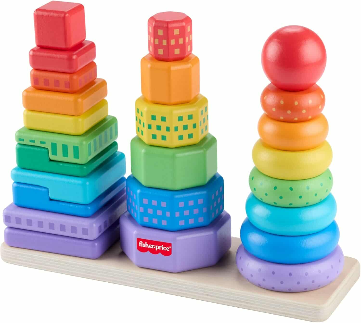 Fisher Price drvena igračka za slaganje i sortiranje oblika (CT-238217)