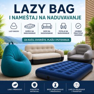 Lazy bag i namestaj na naduvavanje