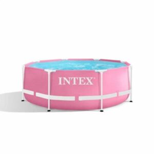 Roze bazen sa metalnom konstrukcijom 244x76 Intex 28290