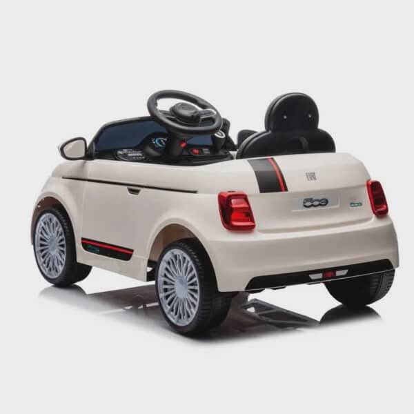 Dečiji auto na akumulator Fiat 500 beli model 237 - Слика 2