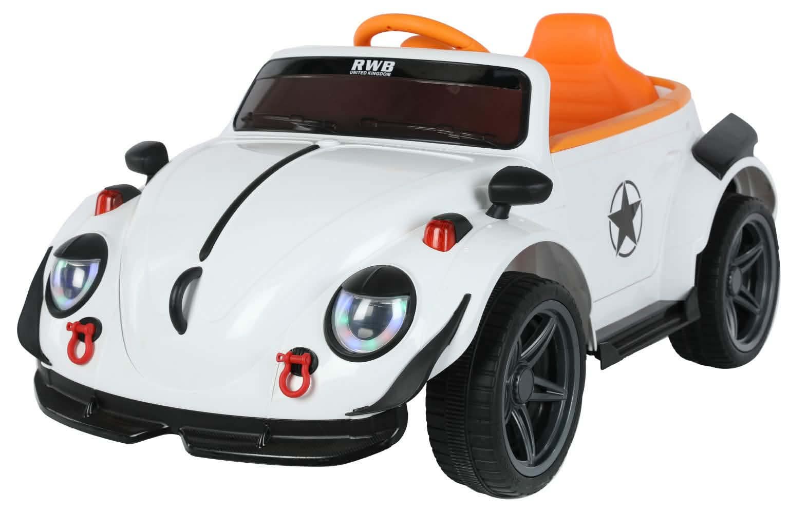 Auto na akumulator Retro Buba bela TS-022-2R