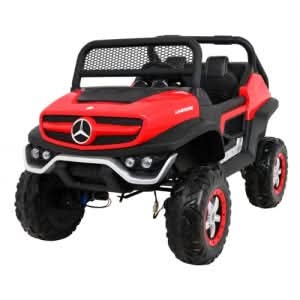 dečiji auto na akumulator Mercedes-Benz Unimog crveni model 291