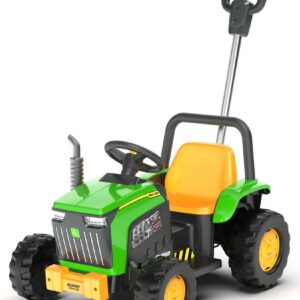 Zeleni traktor guralica na akumulator CT-498083